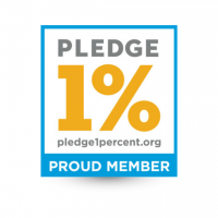 an icon on a teal background with a person in the middle