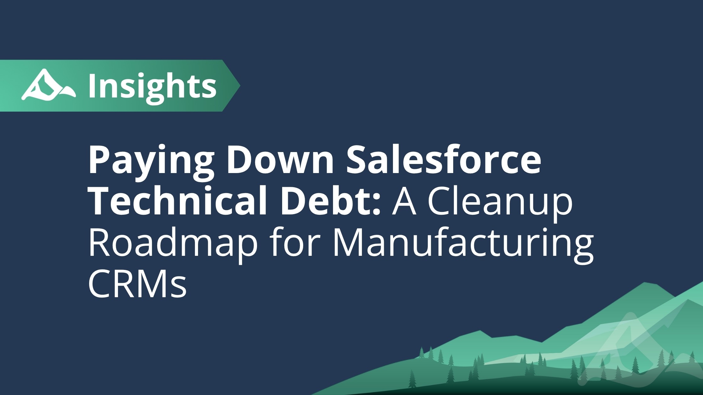 Paying Down Salesforce Technical Debt: A Cleanup Roadmap for Manufacturing CRMs